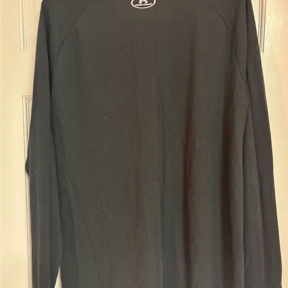 Under Armour XL ColdGear Black Long Sleeve Henley Performance Shirt - Picture 4 of 4